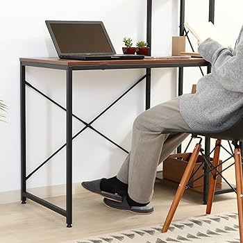Amazon.co.jp: 不二貿易 ラック付きデスク 左右付け替え可能棚